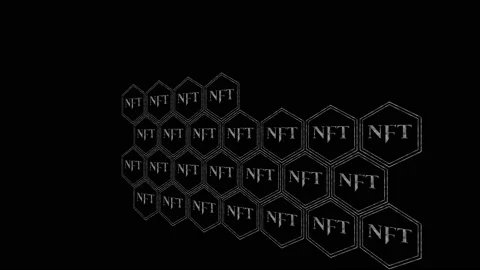 NFT CryptoArt Sign Animation. Stock Footage 239378389
