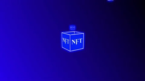 NFT CryptoArt Sign Animation. Stock Footage 239404929