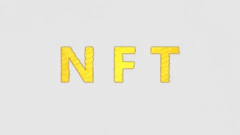 NFT glitch text effect cimematic title effect animation Stock Footage 230164670