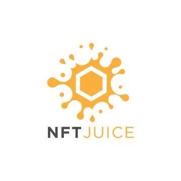 Nft juice logo Stock Illustration