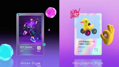 NFT Maker - Promo After Effects stock