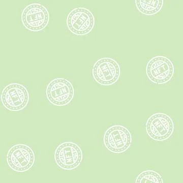 Nft token line vector seamless pattern Stock Illustration