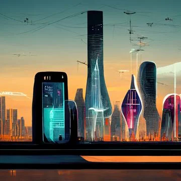 NFT virtual land is an own-able area of digital land on a metaverse platform, Stock Illustration