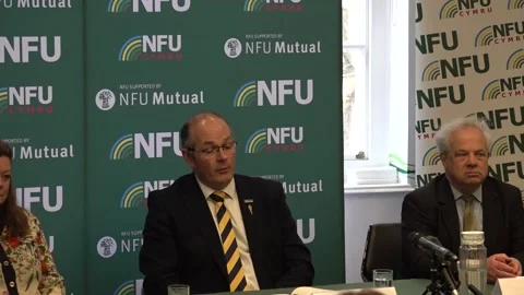NFU members will react with "fury" to the outcome of their meeting with the gov Video stock 302271565