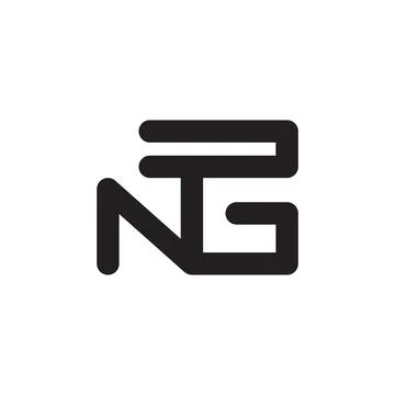 Ng initial letter vector logo Stock Illustration
