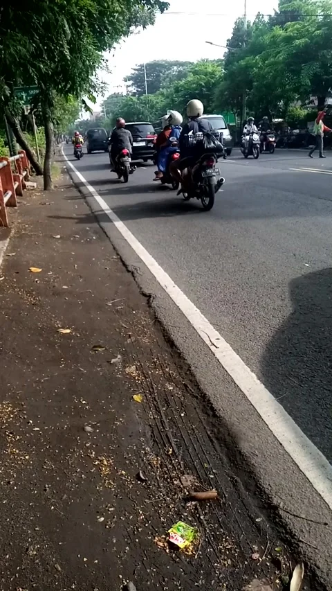Ngagel Street Surabaya East Java Indonesia Stock Footage 220587865