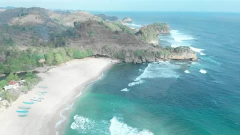 Nganteb Beach Indonesia 2 Stock Footage 234310730