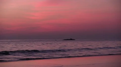 Ngapali, Myanmar - Beach at sunset Vidéo 45653252