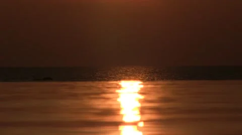 Ngapali, Myanmar- Sunset from the pool 库存影片 45653206