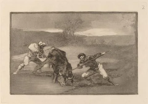 Nga,UK,16th-19th c.Francisco de Goya, Otro modo de cazar a pie (Another Way of H Stock Photos