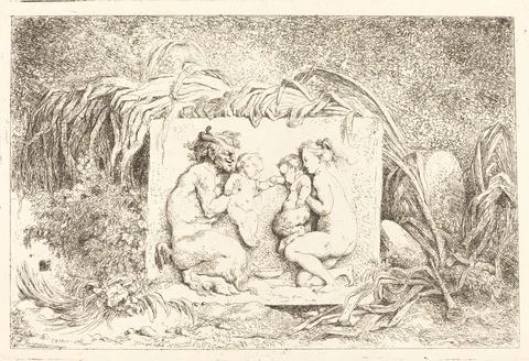 Nga,UK,16th-19th c.Jean Honore Fragonard, The Satyr's Family (La famille du saty Stock Photos