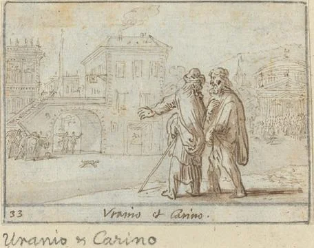 Nga,UK,16th-19th c.Johann Wilhelm Baur, Uranio and Carino, 1640 Stock Photos