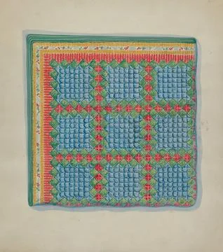 Nga,UK,16th-19th c.Mabel Ritter, Patchwork Quilt, c 1936 Stock Photos