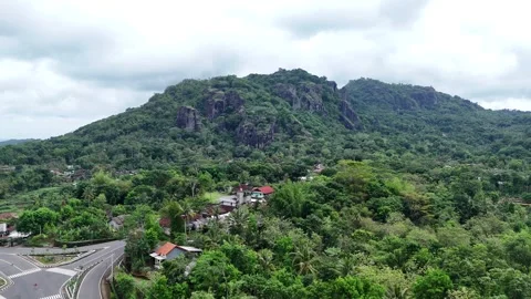 Nglanggeran ancient volcanic mountain Stock-Footage 332537184