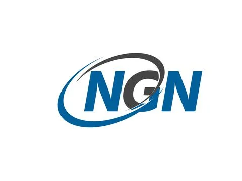 NGN logo, design, vector illustration Stock Illustration
