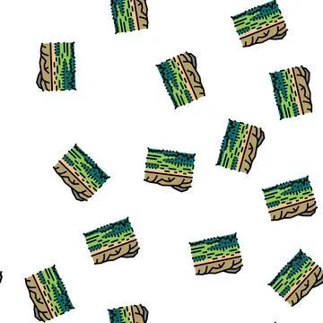 Ngorongoro reserve vector seamless pattern イラスト素材
