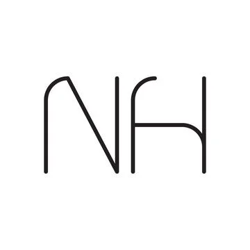 Nh initial letter vector logo icon Stock Illustration