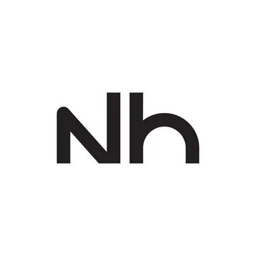 Nh initial letter vector logo 스톡 일러스트
