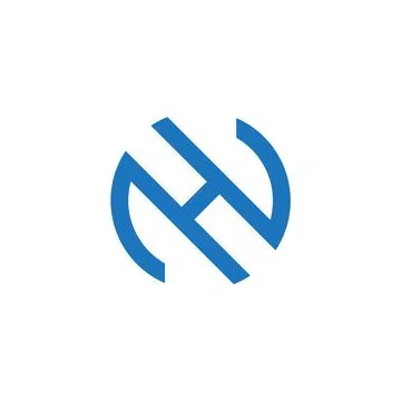 NH Letter monogram Initial Logo Design Template Vector Illustration. NH ele.. Stock Illustration