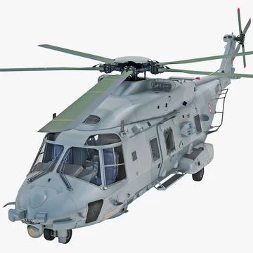 NHIndustries NH90 Military Helicopter 3D Model