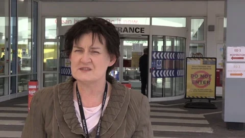 NHS ICU staff on the challenges of working on the coronavirus pandemic Stock Footage 148558211