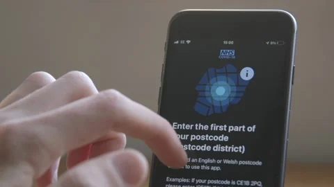 NHS Test and Trace App - Location selection Stock-Footage 143482254