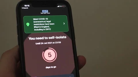 NHS Track and Trace app in effect Vidéo 157503644