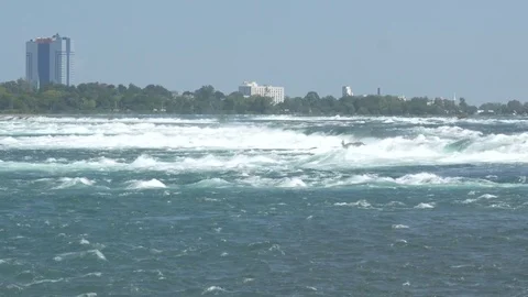 Niagara [during solar eclipse]  Stock Footage 82734047