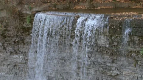 Niagara Escarpment Waterfall Stock Footage 10592738
