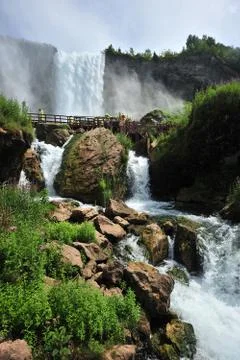 Niagara fall trail Stock Photos