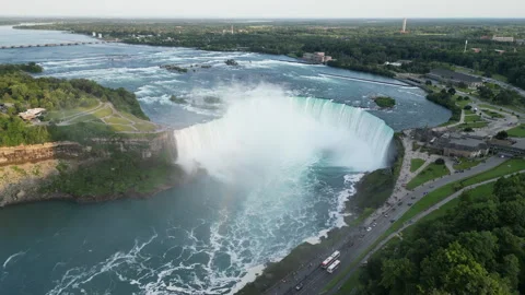 Niagara Falls from above Stock Footage 246548192