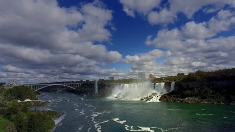 Niagara Falls - American Side Stock Footage 75799362
