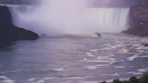 NIAGARA FALLS BOAT Stock Footage 83929376