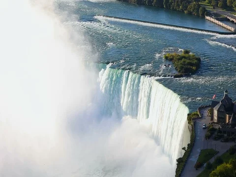 Niagara falls in Canada Stock Footage 74787027