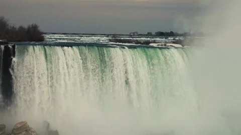 Niagara Falls from Canada Stock Footage