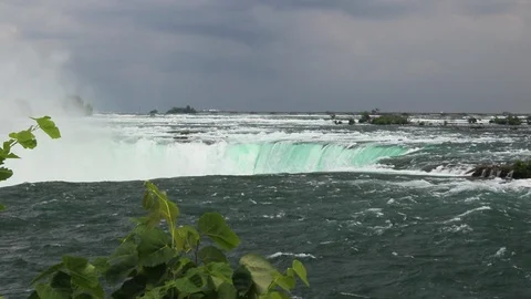 Niagara Falls from the Canadian side Stock Footage 115135334