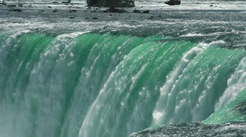 Niagara Falls - close-up - in slow motion. Stock Footage 44115719