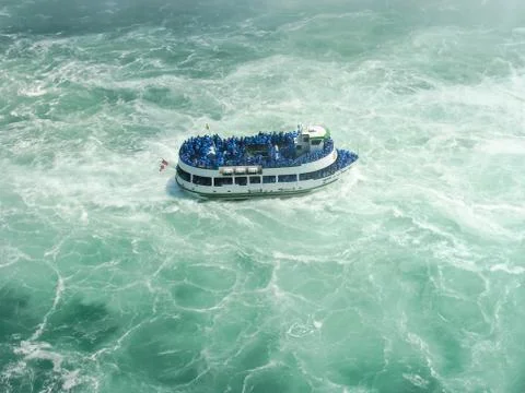 Niagara Falls, a complex of waterfalls on the Niagara River Foto stock