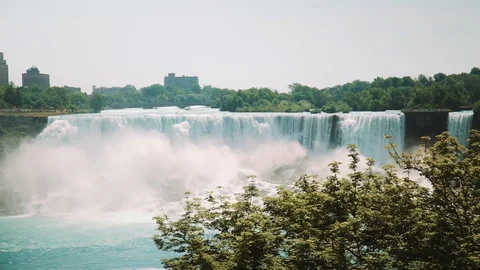 Niagara Falls in the distance Video stock 121551211