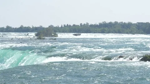 Niagara falls [during solar eclipse] total  Stock Footage 82736180