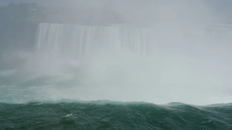 Niagara falls [during solar eclipse] waterflow Stock Footage 82737502