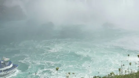 Niagara falls [during solar eclipse] 4 Stock Footage 82744382