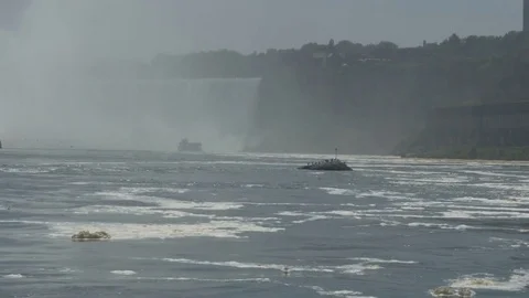 Niagara falls [during solar eclipse] 2 Stock Footage 82746433