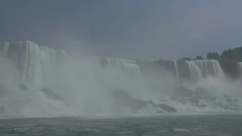 Niagara falls [during solar eclipse] 1 Stock Footage 82746680