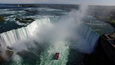 Niagara Falls Fly Over Stock Footage 99982624