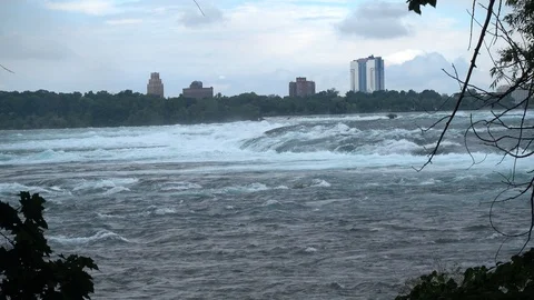 Niagara Falls - the Largest Waterfall In North America Stock Footage 93594330