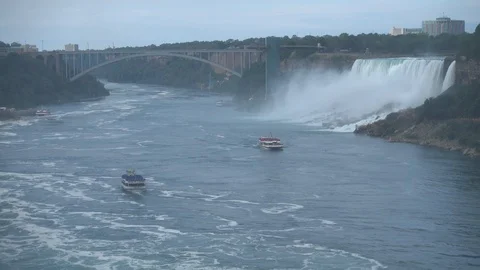 Niagara Falls - the Largest Waterfall In North America Stock Footage 93594705