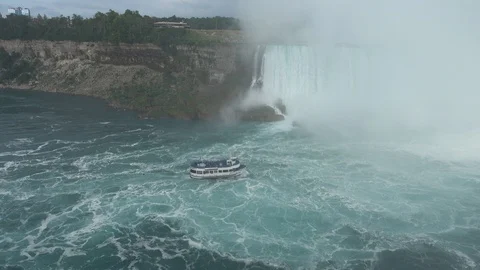 Niagara Falls - the Largest Waterfall In North America Stock Footage 93594960