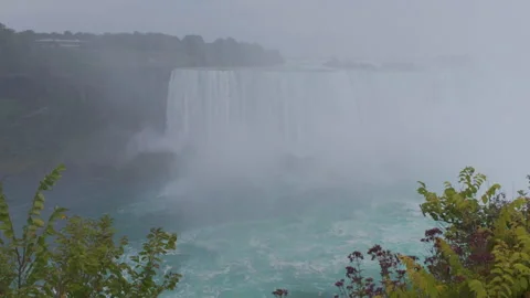 Niagara Falls in Mist Stock Footage 317837698