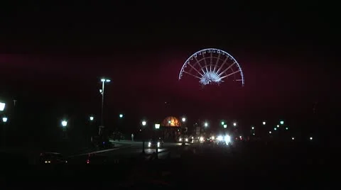 Niagara Falls at night Video stock 22029438